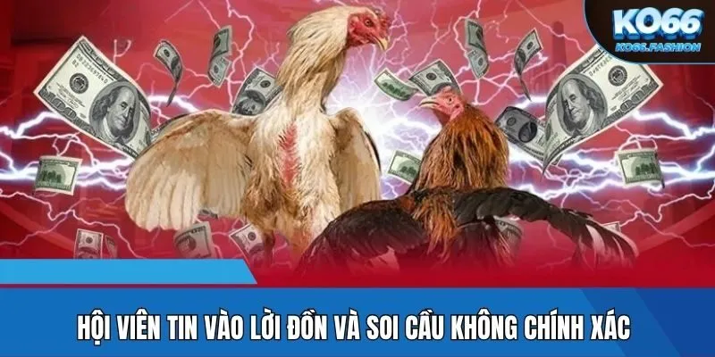 Hội viên tin vào lời đồn và soi cầu không chính xác